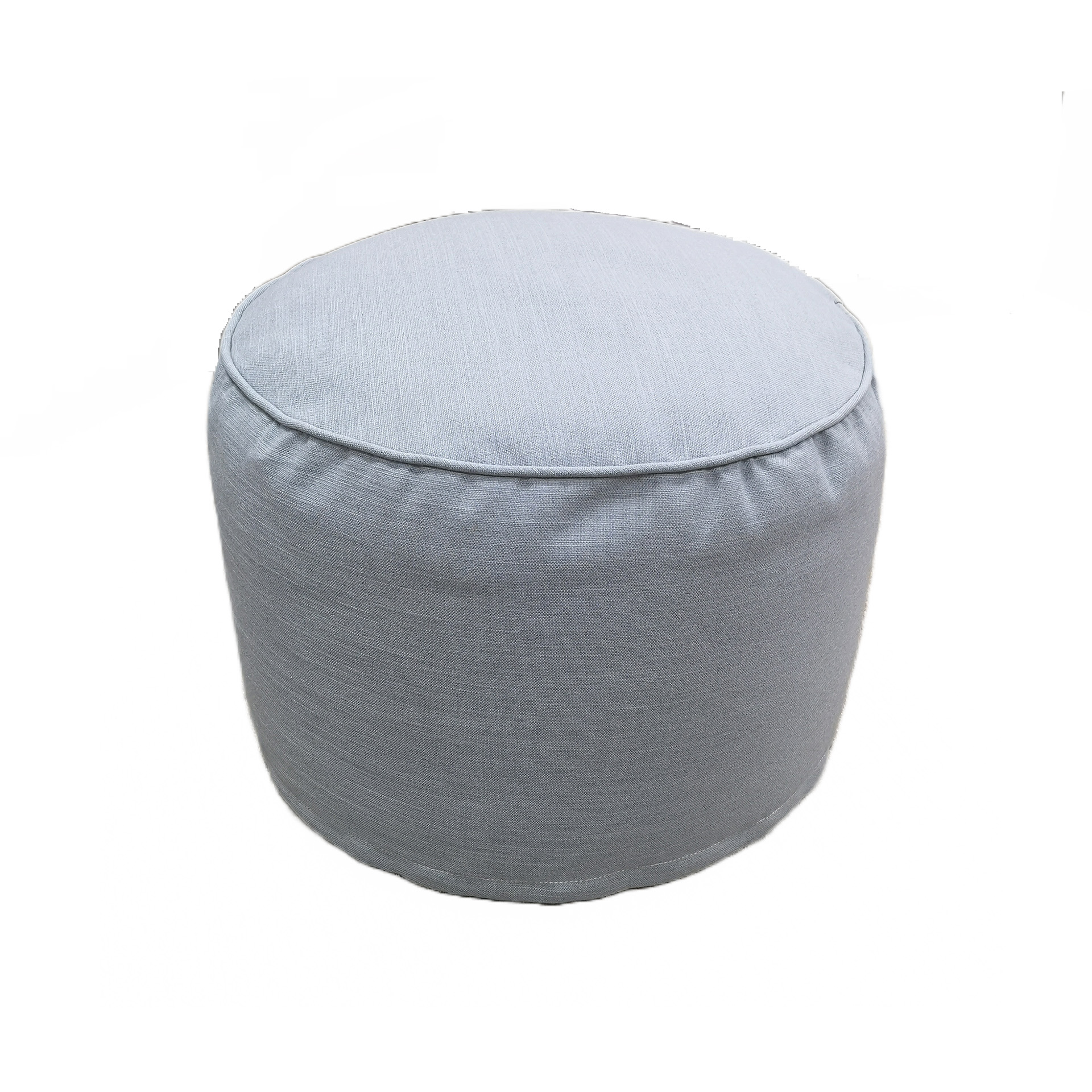 Round Pouffe Cut out This round pouffe is available in a large range of fabrics that suits your style.