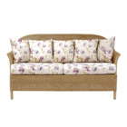 The Bewley Sofa is a skilfully handwoven harvest brown rattan weave sofa crafted into a timeless shape with delicate sweeping arms.