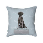 Black Labrador Scatter Cushion adds comfort to your sofas and chairs.