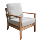 The Salcey Lounging Chair has clean lines for a timeless look.