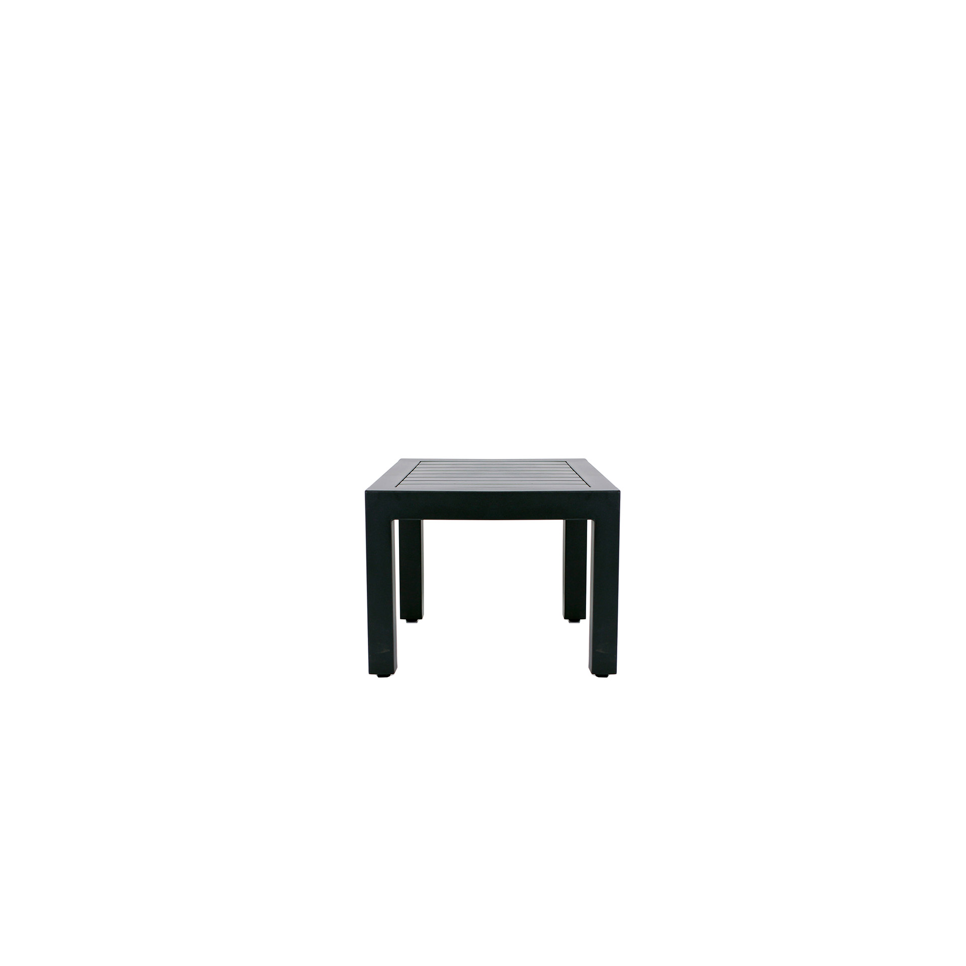 Verde Side table cut out Striking Verde Side Table is a bold aluminium Axalta™ powder coated all-weather frame designed to withstand the elements outside all year round.